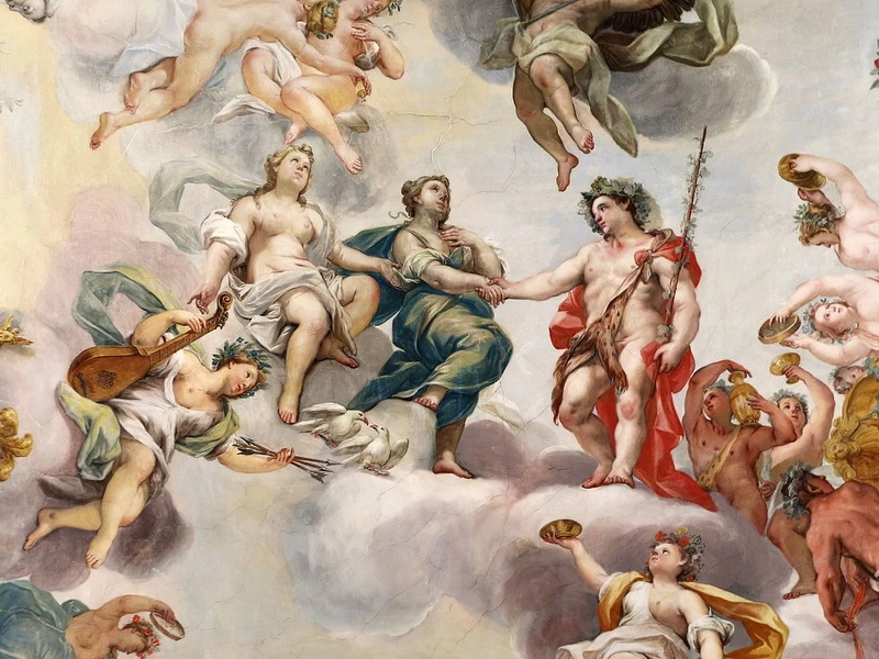 1687-Niccolò Ricciolini - Nozze di Bacco e Arianna - Palazzo Buonaccorsi (Macerata)